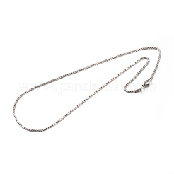 Non-Tarnish 304 Stainless Steel Box Chain Necklaces&nbsp;X-STAS-M174-002
