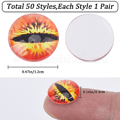 1 Bag Glass Doll Eyes Cabochons&nbsp;DIY-GF0008-70B