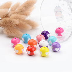 Mixed Color Heart Acrylic Beads for Chunky Necklaces&nbsp;X-YPL454