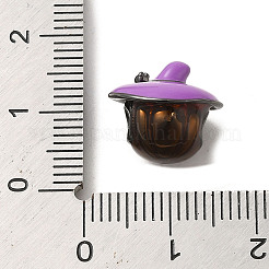 Halloween Brass Enamel European Beads&nbsp;X1-KK-A203-04B-B