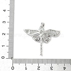 Brass Micro Pave Cubic Zirconia Pendants&nbsp;KK-L254-06P