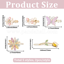 2 Bags Alloy & Resin Hair Clips Kits&nbsp;PHAR-SC0001-004