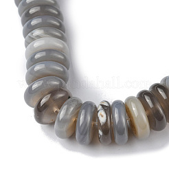Natural Grey Agate Beads Strands&nbsp;G-F743-06B