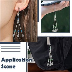 10Pcs 5 Colors Alloy Silver Tassel ABS Plastic Beads Pendants with Jumping Ring&nbsp;FIND-CJ0004-22