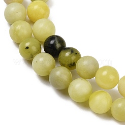 Natural Lemon Jade Beads Strands&nbsp;G-F591-27-8mm
