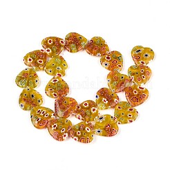 Handmade Millefiori Glass Beads Strands&nbsp;LAMP-T021-29F