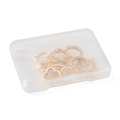 10Pcs 5 Styles Brass Hoop Earring Finding&nbsp;KK-FS0001-72