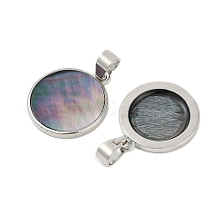 Natural Paua Shell Pendants&nbsp;SSHEL-M024-02A