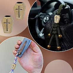 2Pcs Brass Beads&nbsp;KK-FG0001-28C