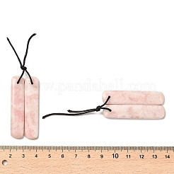 2Pcs Natural Pink Opal Pendants&nbsp;G-R437-01B-02