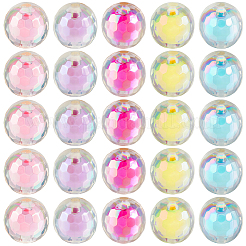 125Pcs 5 Colors Transparent Acrylic Beads&nbsp;TACR-PA0001-25