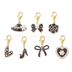 Alloy Enamel Pendant Decorations&nbsp;HJEW-JM04652