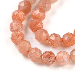 Natural Sunstone Beads Strands&nbsp;G-T141-67