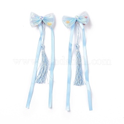 Bowknot Long Ribbon Alligator Hair Clip&nbsp;PHAR-D013-03D