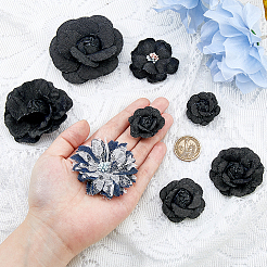 10Pcs 7 Styles Denim Flower for Clothes Garment Accessories Decorative&nbsp;DIY-HS0001-82C