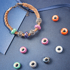 Electroplate Porcelain Beads&nbsp;PORC-PH0001-10