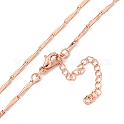 Triangle Brass Link Chain Necklaces for Women&nbsp;NJEW-G084-07RG
