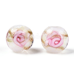 Luminous Handmade Gold Sand Lampwork Beads&nbsp;LAMP-T021-03F
