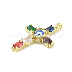 Real 18K Gold Plated Brass with Glass Pendants&nbsp;KK-A209-16G
