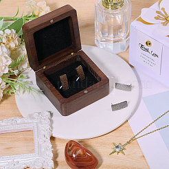 Wooden Jewelry Cufflinks Storage Magnetic Gift Case&nbsp;CON-WH0095-78B