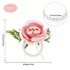 4Pcs Silk Wrist Corsage&nbsp;AJEW-CP0001-63