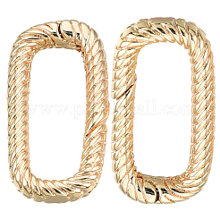 8Pcs Brass Spring Gate Rings&nbsp;KK-SC0007-22