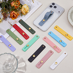24Pcs 12 Colors Rectangle Silicone Phone Strap Grip Holder Finger&nbsp;AJEW-FH0008-81