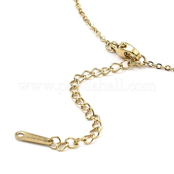 Heart Glass Pendant Necklaces&nbsp;NJEW-E105-11KCG
