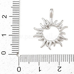 Brass Micro Pave Cubic Zirconia Pendants&nbsp;LS-KK-B165-01P