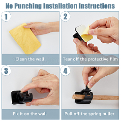 Plastic Rod Bracket for Clothes Hanger&nbsp;AJEW-WH0347-42