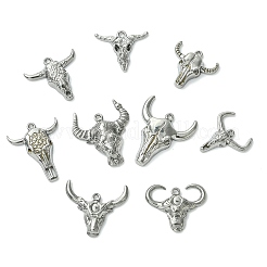 9Pcs 9 Styles 304 Stainless Steel Pendants&nbsp;STAS-CJ0003-47