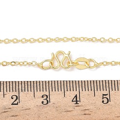 2MM Brass Cable Chain Necklaces&nbsp;NJEW-G183-03G-02