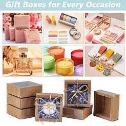 Kraft Paper Cardboard Gift Drawer Boxes&nbsp;CON-WH0085-129B