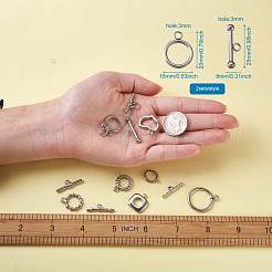 304 Stainless Steel Toggle Clasps&nbsp;STAS-FW0001-05P