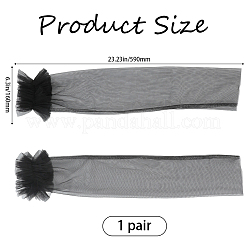 1 Pair Polyester Mesh Oversleeves&nbsp;AJEW-GF0011-87A
