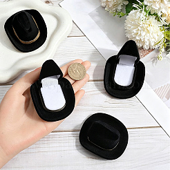 4Pcs Hat Velvet Jewelry Boxes&nbsp;VBOX-SC0001-01