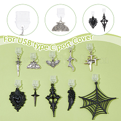 10Pcs 10 Styles Plastic Mobile Dustproof Plugs&nbsp;HJEW-DC00114