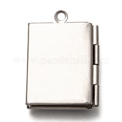 Non-Tarnish 316 Stainless Steel Locket Pendants&nbsp;STAS-P267-01P