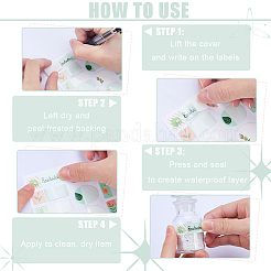 Self-Laminating Write-On Waterproof Baby Bottle Labels&nbsp;DIY-WH0504-25B