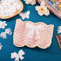 16Pcs 8 Styles Polyester Lace Embroider Thread Iron on/Sew On Patches&nbsp;PATC-TA0001-13