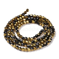 Electroplate Glass Beads Strands&nbsp;GLAA-H021-01B-HP04