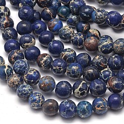 Natural Imperial Jasper Beads Strands&nbsp;X-G-I122-8mm-16
