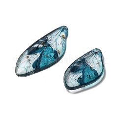 4Pcs Transparent Epoxy Resin Butterfly Wings Pendants&nbsp;RESI-C057-03D