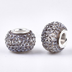 Resin Rhinestone European Beads&nbsp;RPDL-T002-04