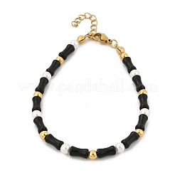 304 Stainless Steel Beaded Bracelets for Women&nbsp;BJEW-M056-08G-04