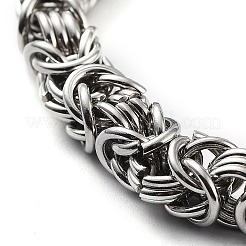 Non-Tarnish 201 Stainless Steel Rope Chain Bracelet&nbsp;BJEW-Z023-03B