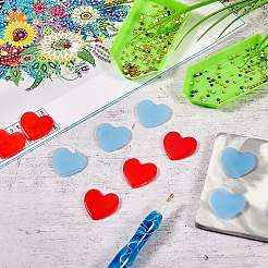 40Pcs 2 Colors Heart Silicone Glue Clay&nbsp;DIY-SZ0003-44