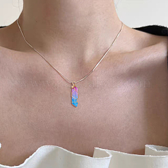20Pcs Natural Dyed Quartz Pointed Pendants&nbsp;FIND-HY0001-28