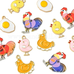 12pcs 6 styles Alloy Enamel Pendants&nbsp;FIND-FS0002-38