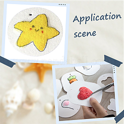 10Pcs 5 Styles Square Foam Texture Painting Paper&nbsp;AJEW-SP0004-33